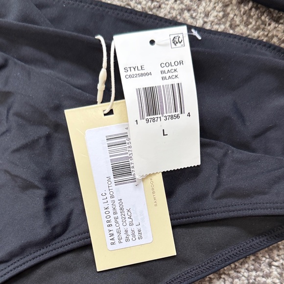 Ramy Brook Black Twist-Front Halter Bikini Set Penelope Bottom Arielle Top - Picture 9 of 11